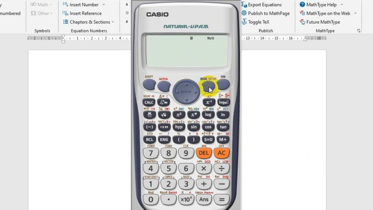 Cách bấm hệ phương trình trên máy tính Casio 570vn 1