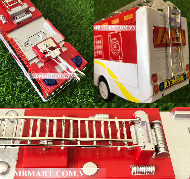 Xe ô tô điều khiển từ xa mô hình cứu hỏa No.2968-A
