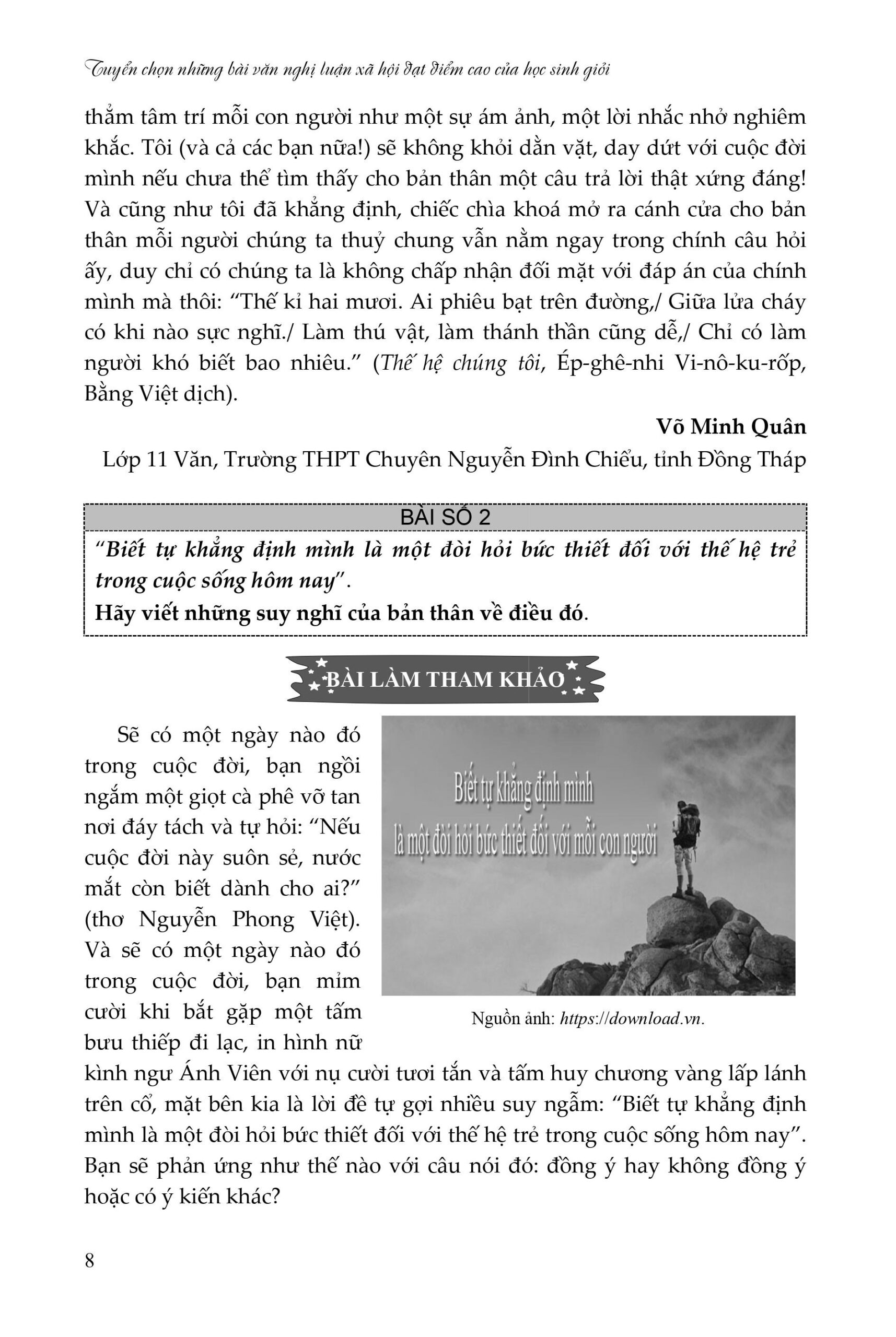 nhung bai van nlxh dat giai quoc gia 8