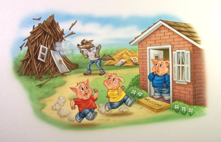 Ba Chú Heo Con - The Three Little Pigs
