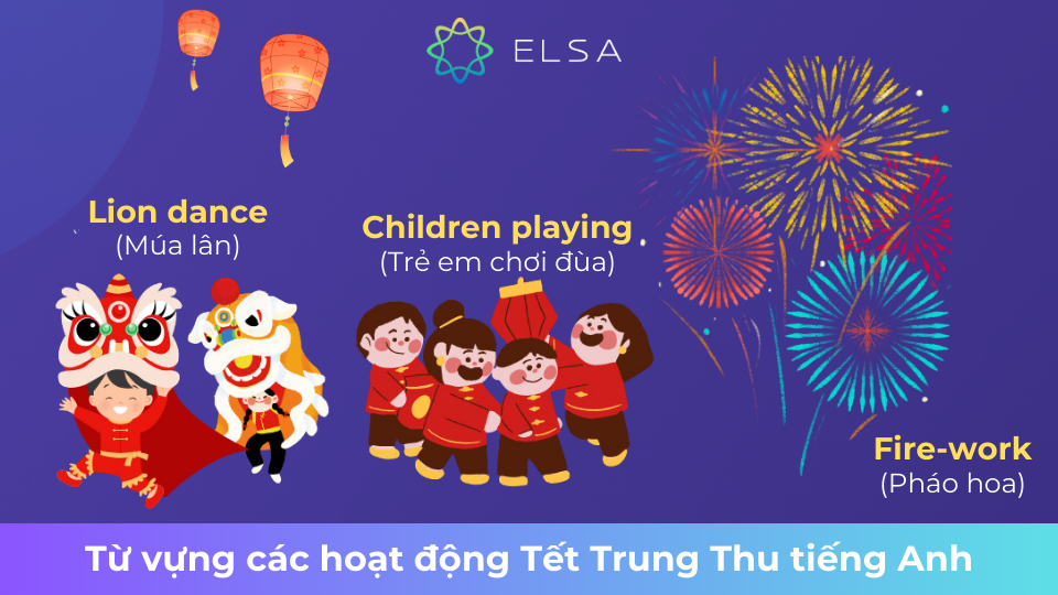 Từ vựng các hoạt động Tết Trung Thu tiếng Anh