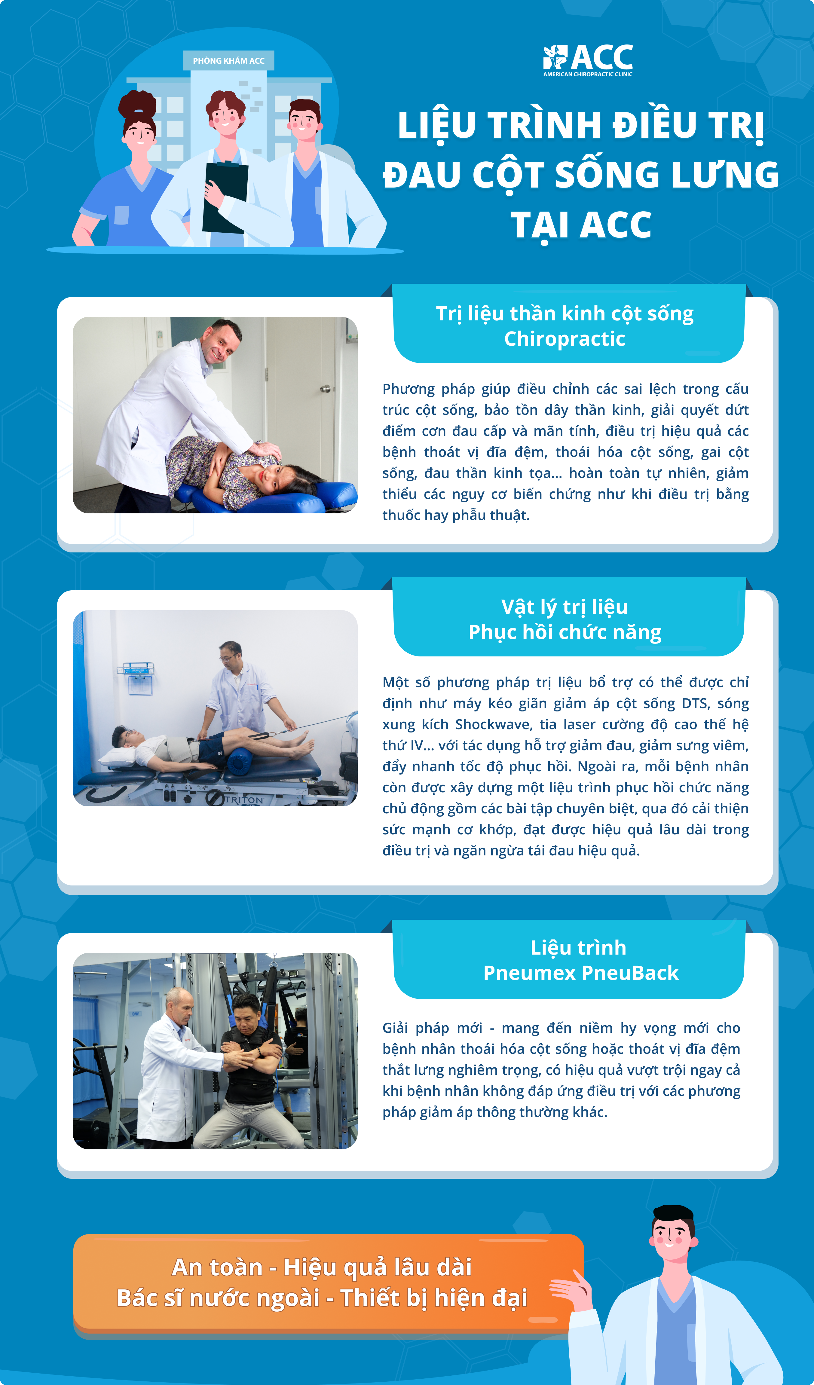 Phương pháp điều trị đau lưng tại ACC