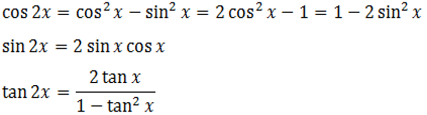 Công thức nhân đôi lượng giác