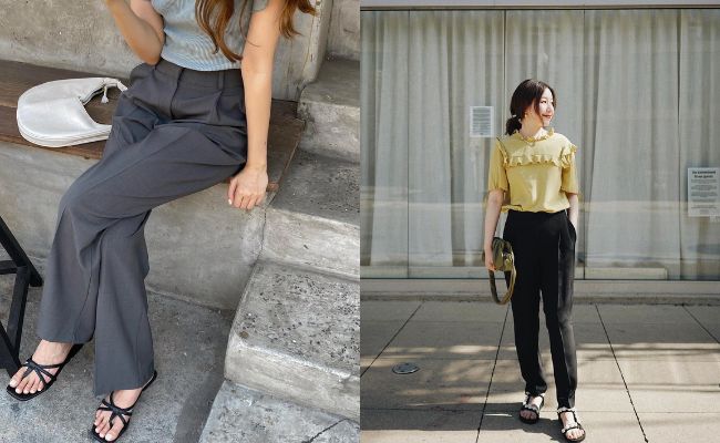 Quần ống rộng phối với giày gì trending 2024?