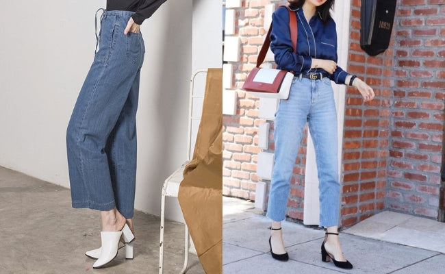 Quần ống rộng phối với giày gì trending 2024?