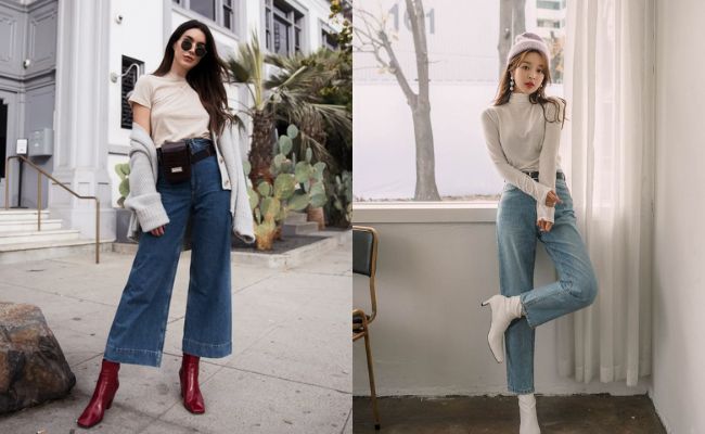 Quần ống rộng phối với giày gì trending 2024?