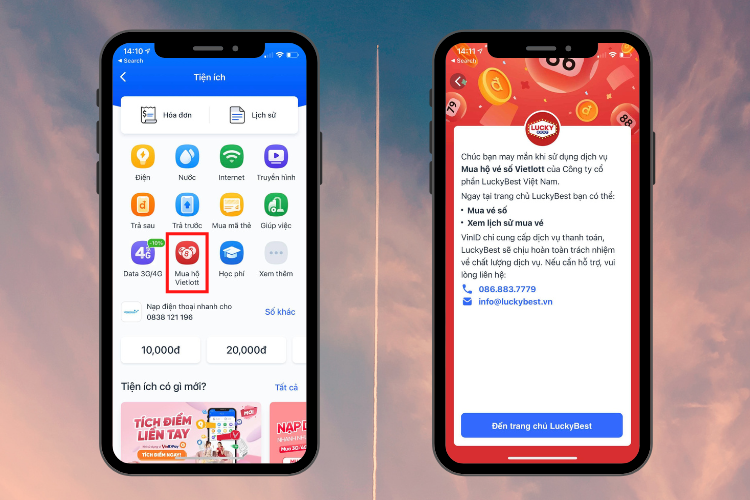 Mua luckbest trên vinid