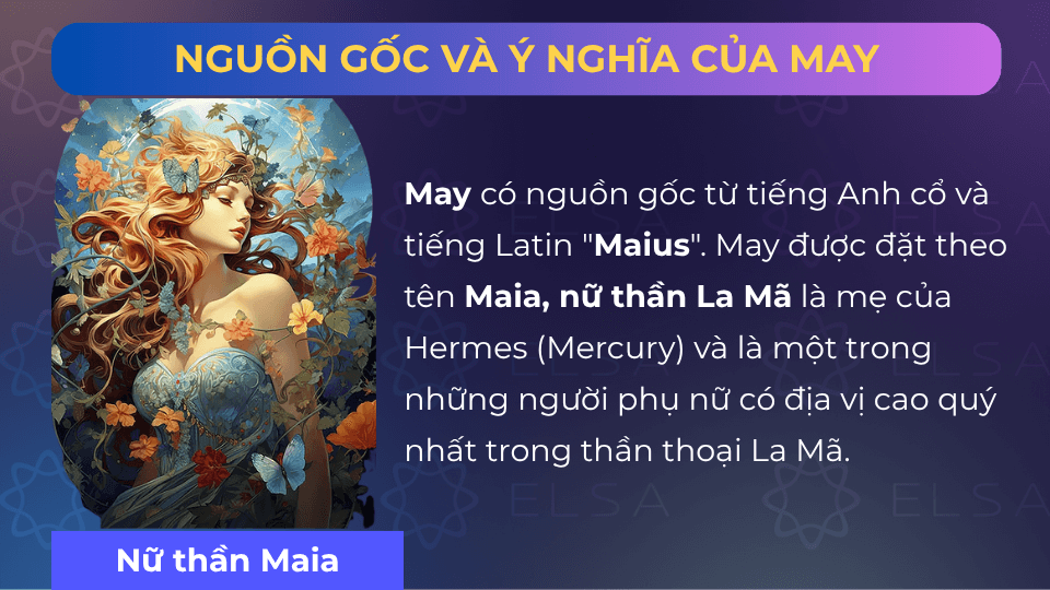 Tháng 5 có nguồn gốc từ tiếng Latin