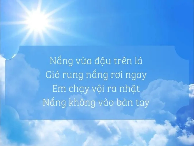Top 30+ bài thơ hay về Nắng 12