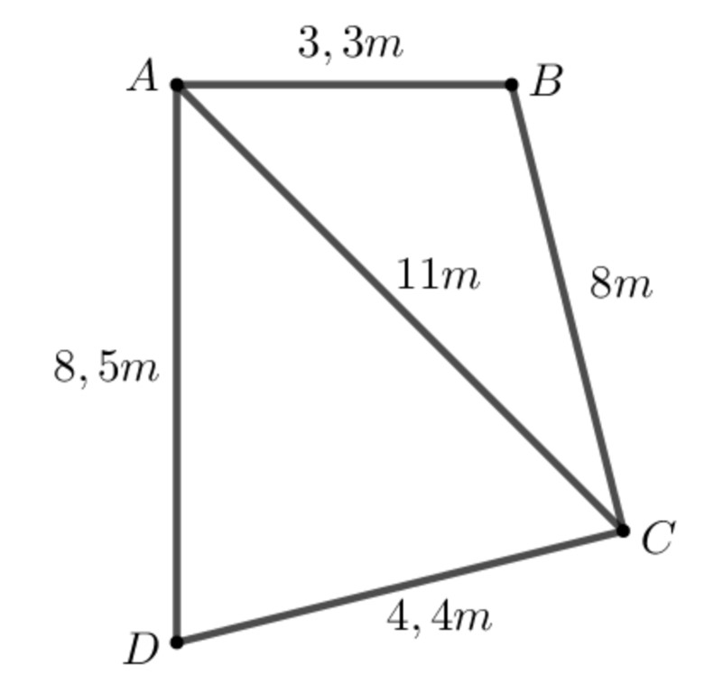 tinh dien tich tu giac khi biet 4 canh 6
