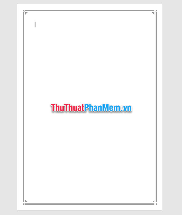 Bấm OK để tạo khung viền