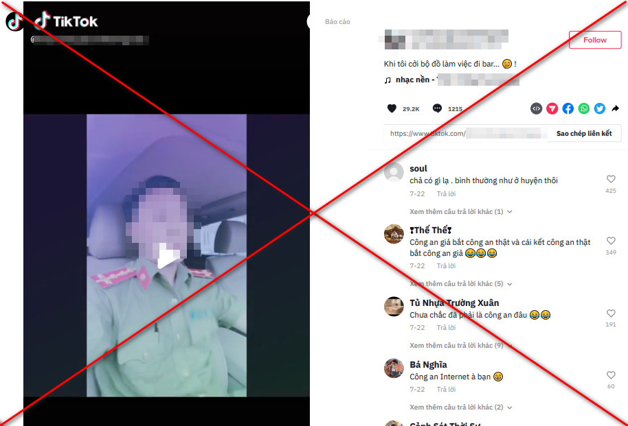 Clip Trần N.T đăng trên tiktok thu hút nhiều lượt xem và bình luận