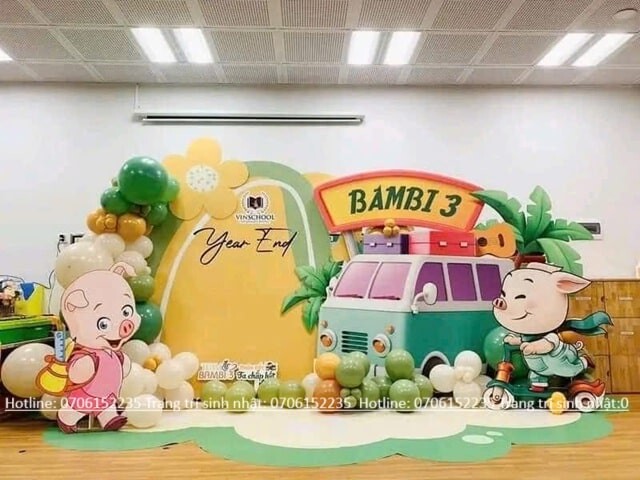 Trang Trí Lễ Khai Giảng Trường Mầm Non Min