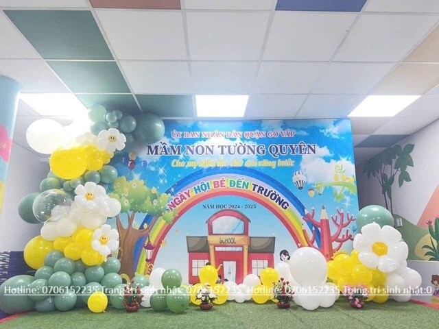 Backdrop Khai Giảng Trường Tiểu Học Min