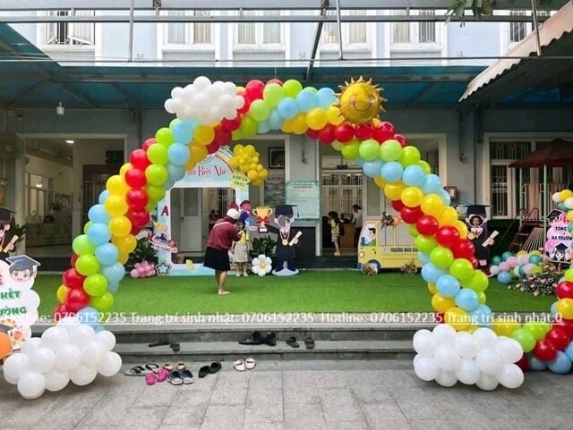 Cổng Bong Bóng Ngày Khai Giảng Min