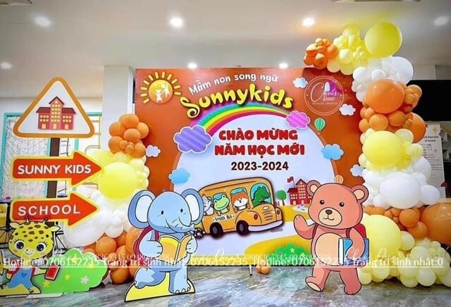 Trang Trí Lễ Khai Giảng Tại Trường Mầm Non Min