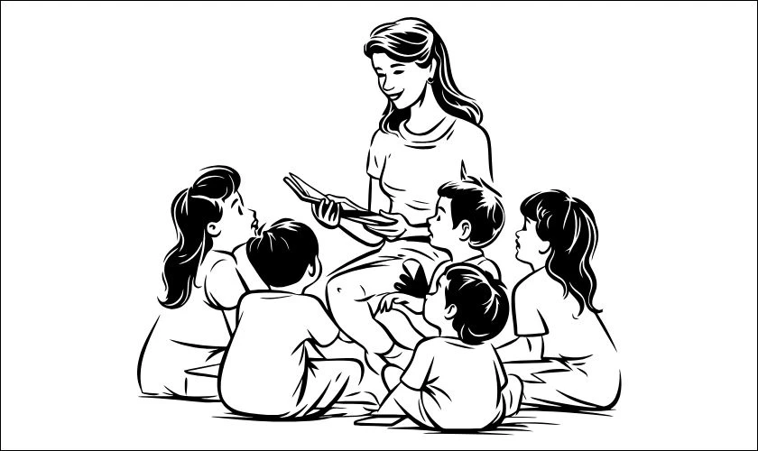 Tranh tô màu 20/11 đơn giản