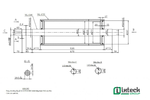 Các thành phần chính của bản vẽ chi tiết