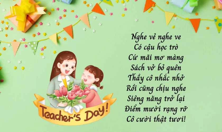 Bài vè 20/11 về học tập, kiến thức