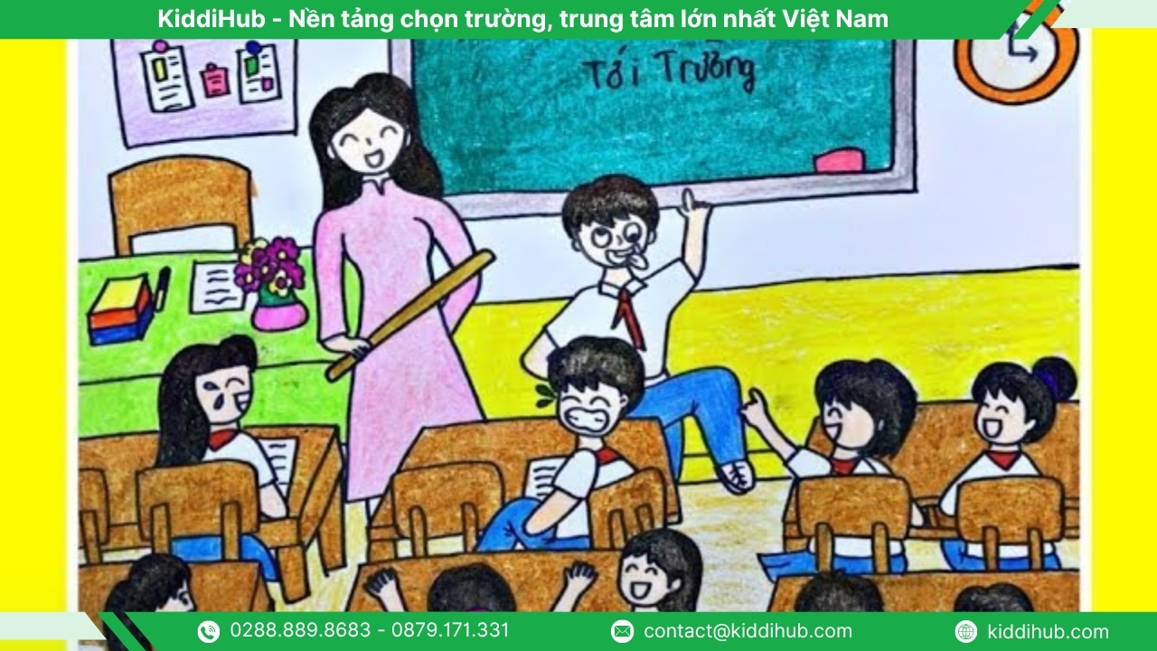 ve tranh tri an thay co 10