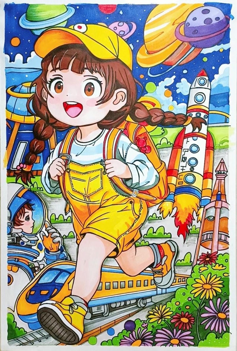 mẫu vẽ tranh gửi tương lai xanh 2050