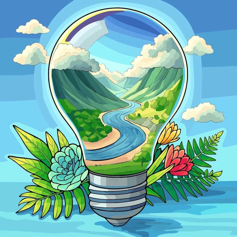 Vẽ tranh gửi tương lai xanh 2050 đẹp nhất