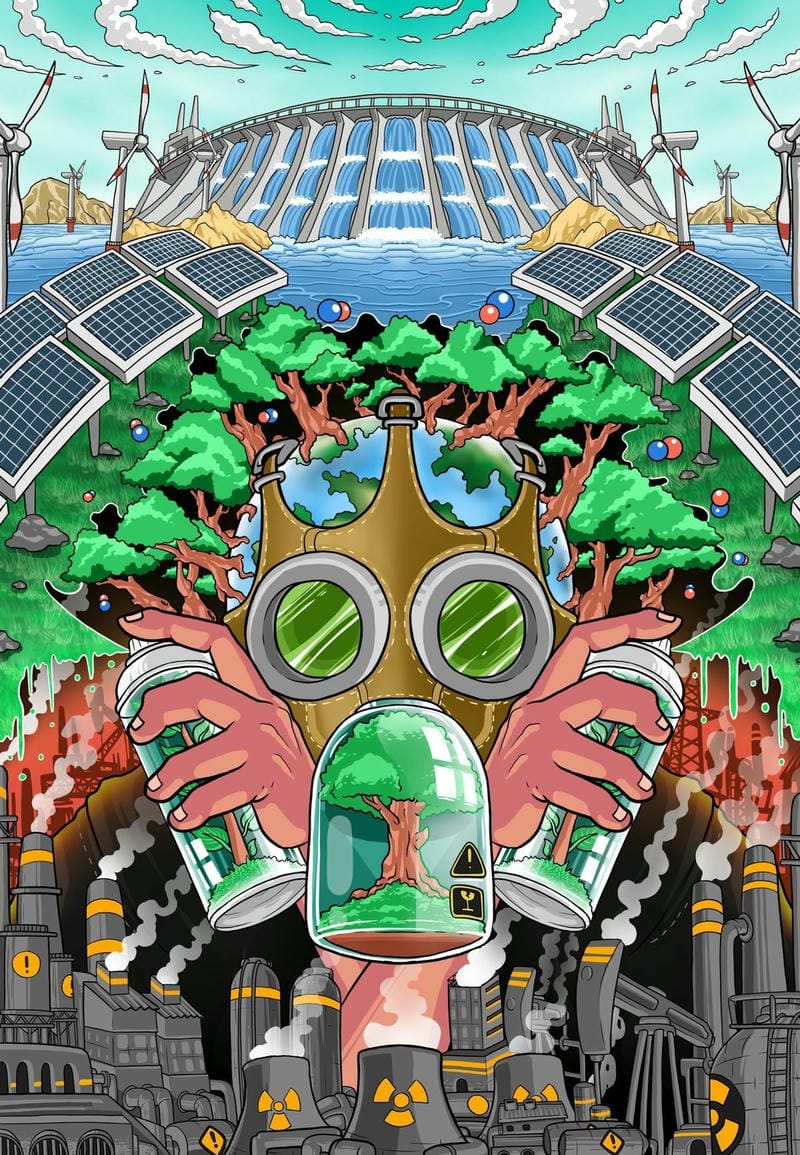 Vẽ tranh gửi tương lai xanh 2050