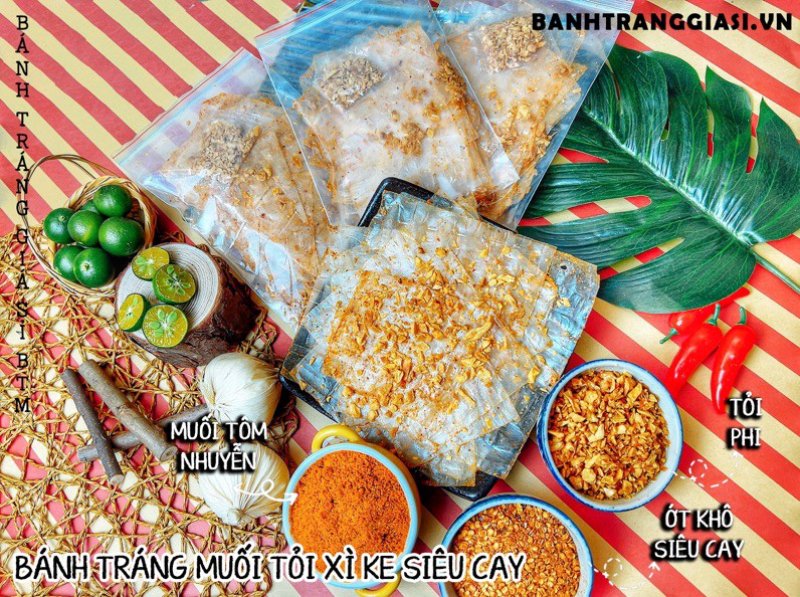 Hương vị bánh tráng xì ke muối tỏi sẽ hấp dẫn hơn khi ăn đúng cách