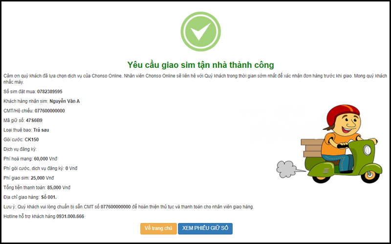 Chọn số bạn muốn rồi nhấn Giữ số - Chi tiết