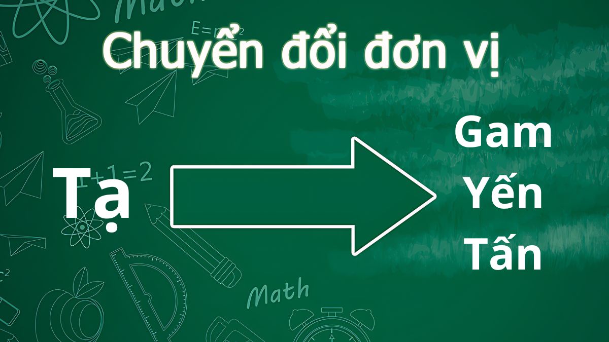 Quy đổi 1 tạ sang gam