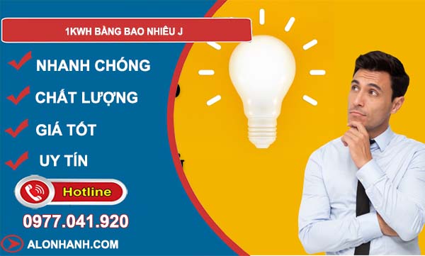 1kwh bằng bao nhiêu j