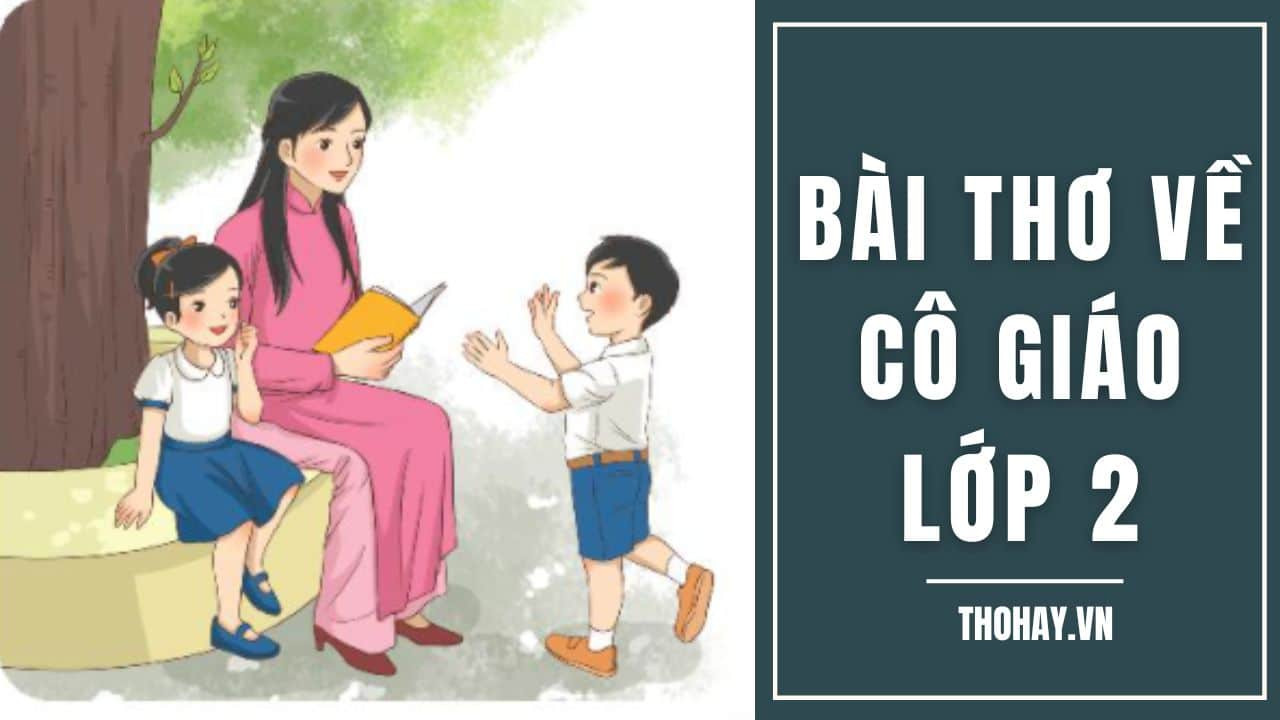 Một cô giáo lớp 2 đang giảng bài cho học sinh