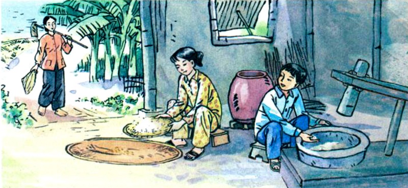 Minh họa bài đọc Khi mẹ vắng nhà. (Ảnh: Sưu tầm Internet)