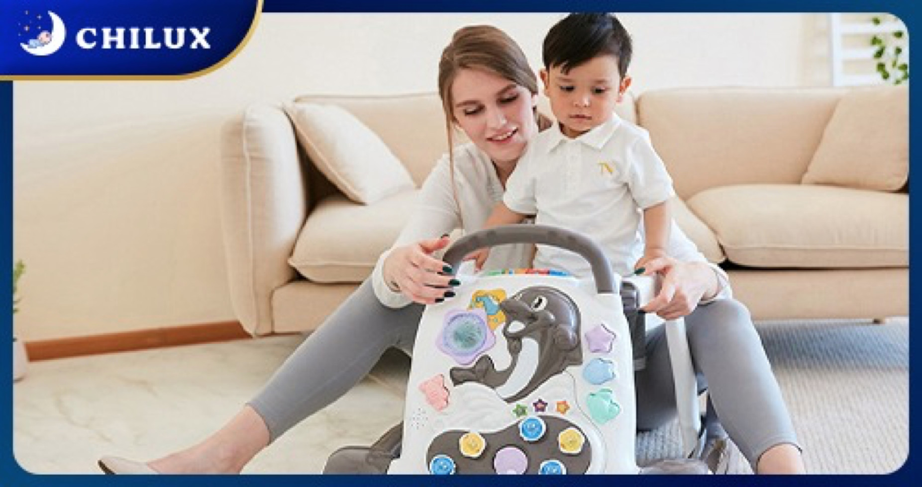  Để trẻ 7 tháng tuổi ngồi xe tập đi là còn quá sớm