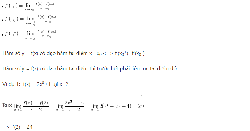 cac dang bai tap dao ham 1