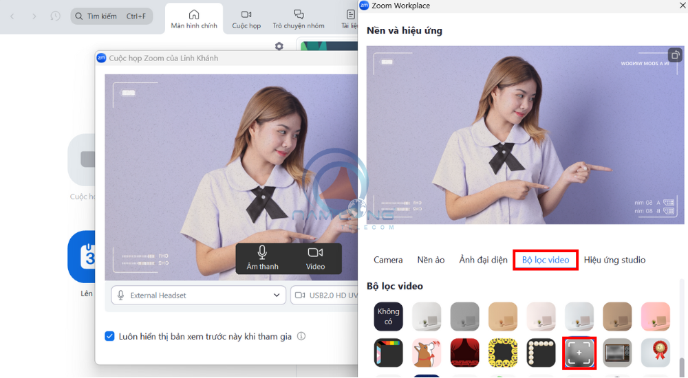 Lựa chọn Filter yêu thích là có thể dùng