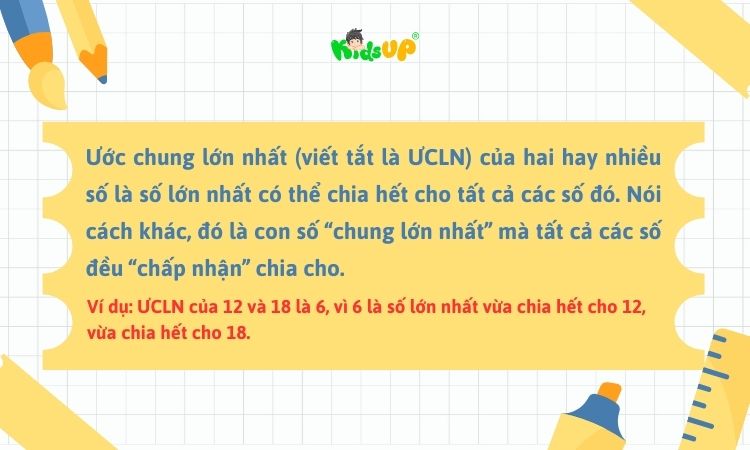 Hiểu đúng về ước chung lớn nhất