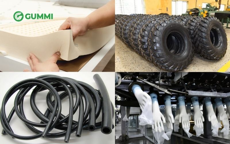 Cao su thiên nhiên ứng dụng trong nhiều ngành nghề