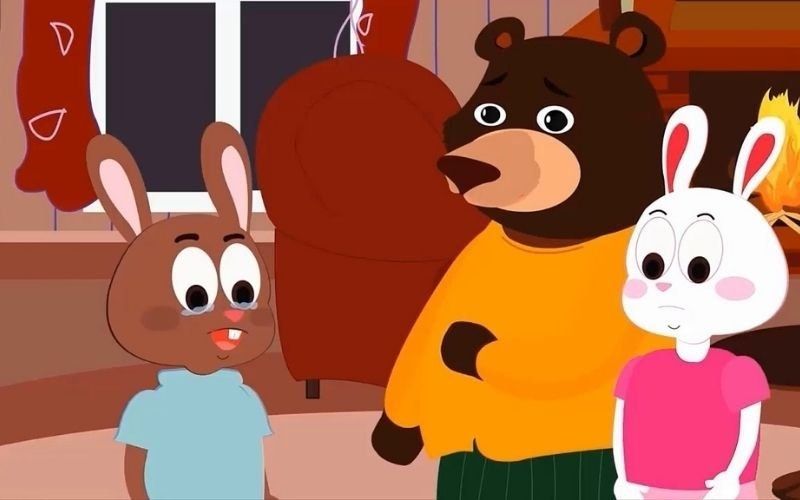 Bác gấu đen và hai chú thỏ