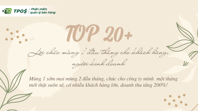 lời chúc mùng 1 đầu tháng cho khách hàng, người kinh doanh