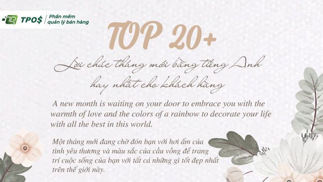 Top 20 lời chúc tháng mới bằng tiếng Anh hay nhất cho khách hàng