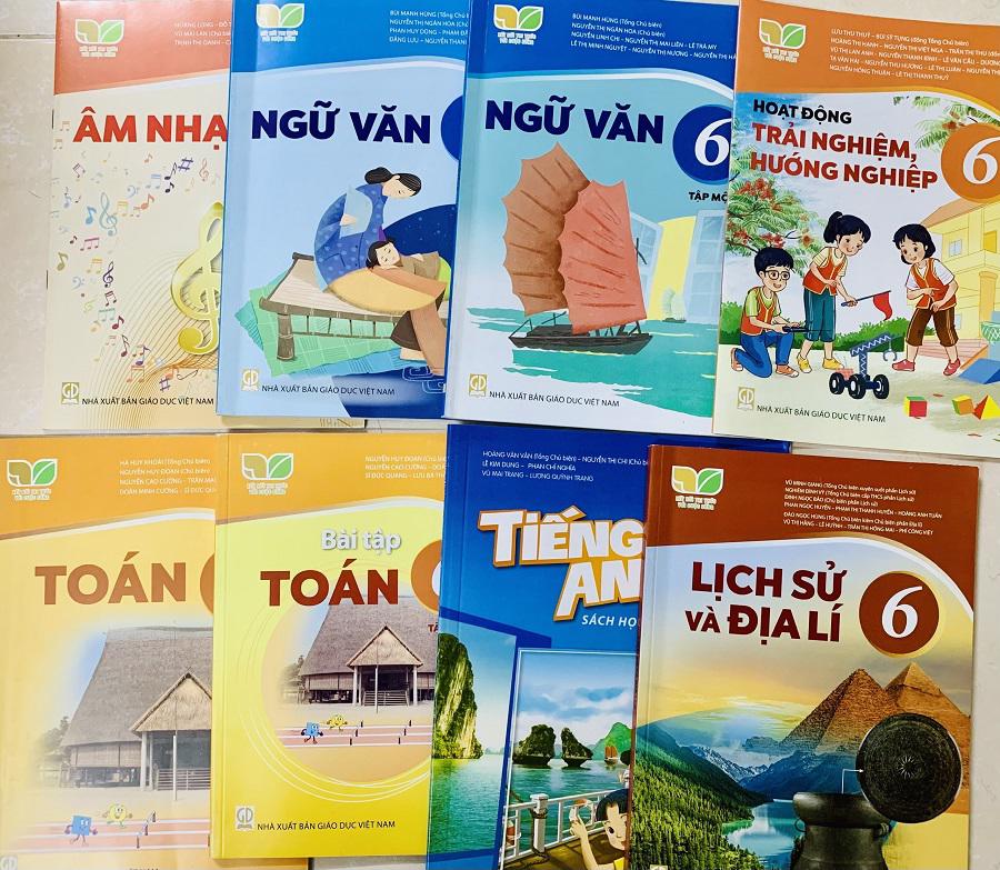 chuong trinh lop 6 moi gom nhung mon gi