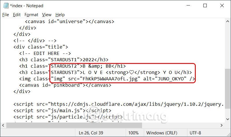 Lưu code mới