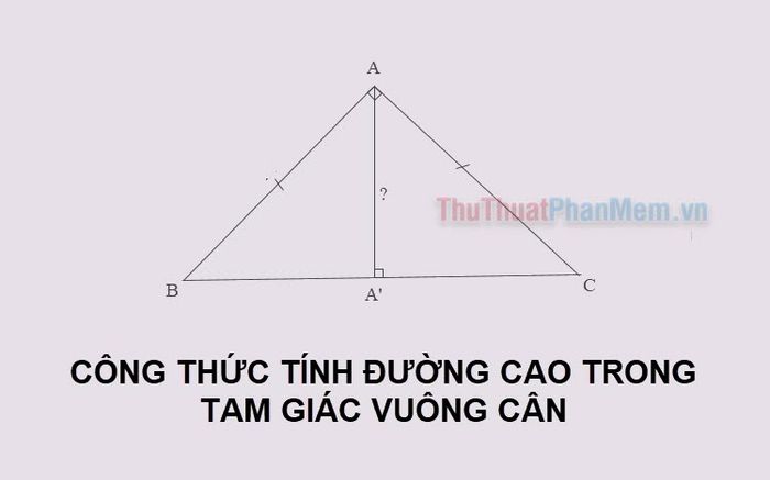 cong thuc tinh duong cao trong tam giac vuong can