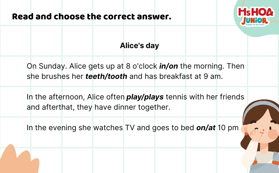 Bài tập luyện tập chủ đề ngữ pháp giới từ chỉ thời gian - 45 Ngày xây gốc tiếng Anh