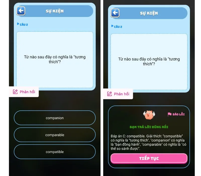 Đáp án heo đất MoMo - Trường học heo đất hôm nay ngày 3/12/2023 5