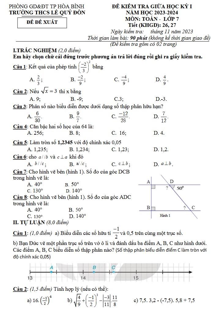 de thi lop 7 giua hoc ki 1 6