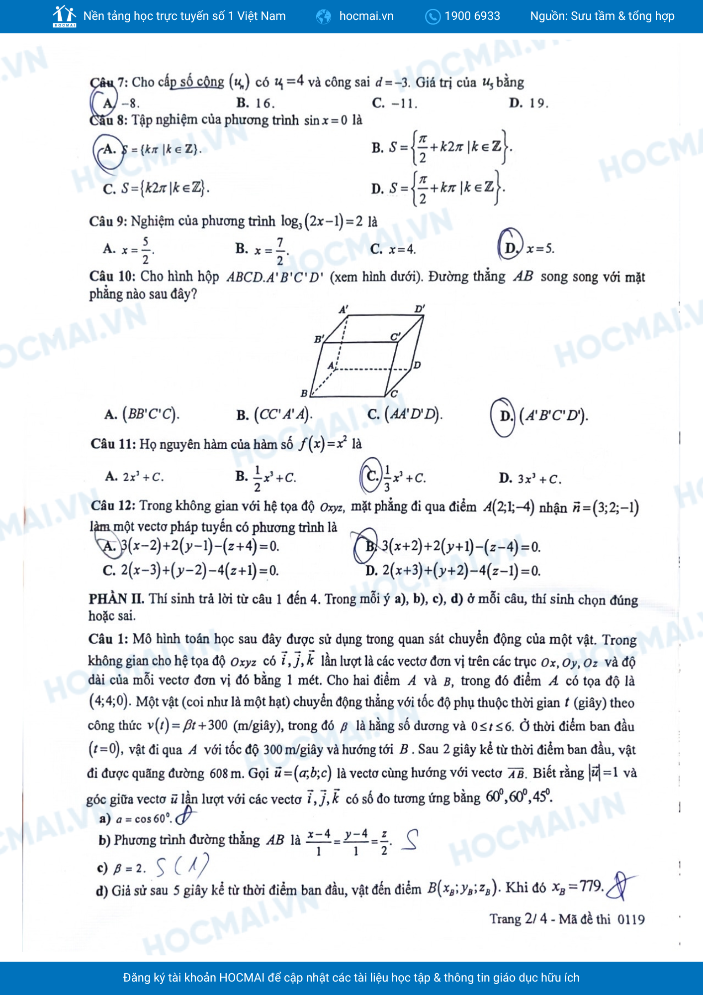 de thi thpt mon toan 2