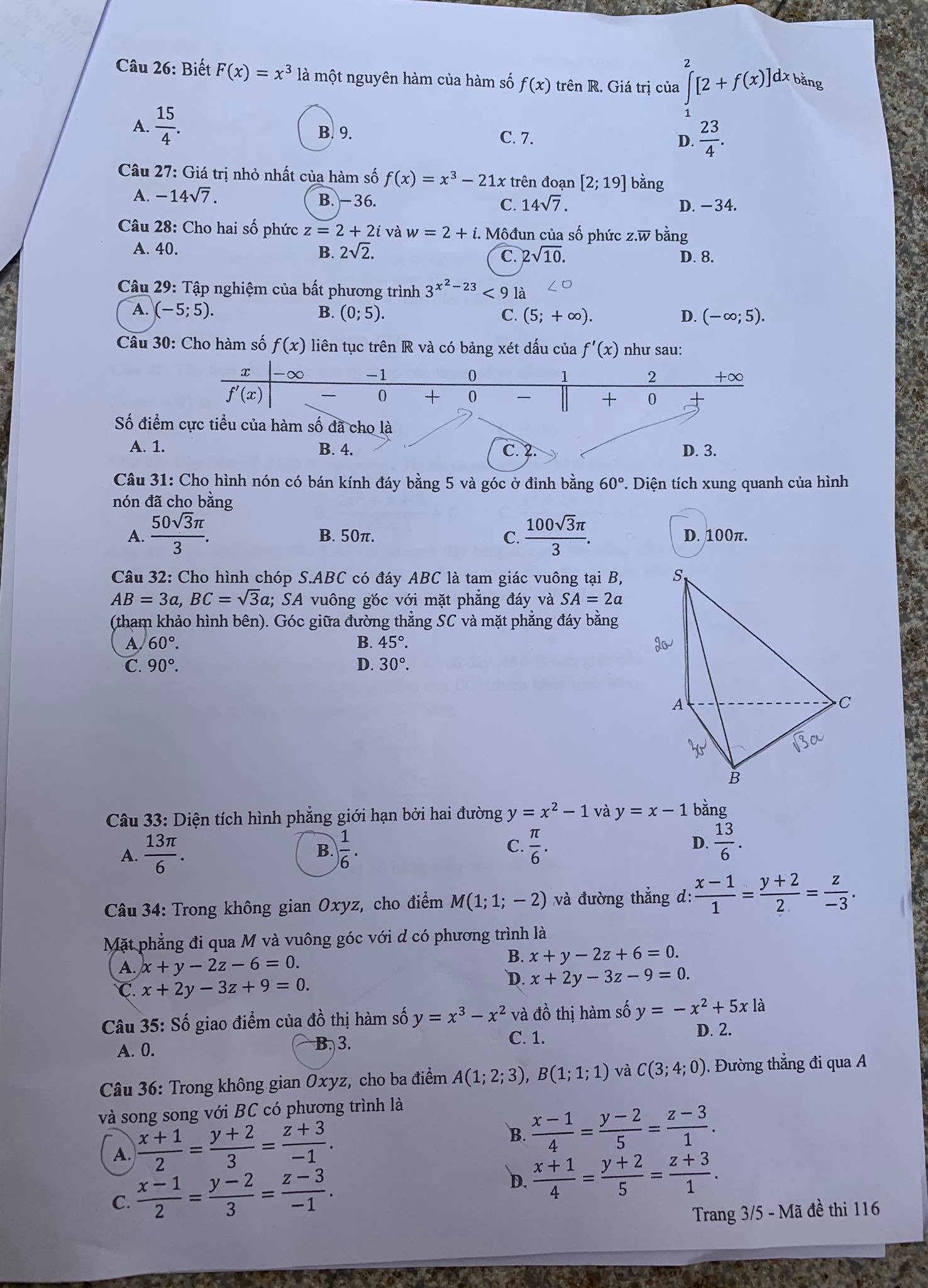 Đề thi môn Toán tốt nghiệp THPT 2020: Không quá khó - 5