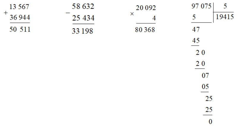 Đề thi học kì 2 môn Toán lớp 3 Chân trời sáng tạo